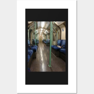 Waterloo and City London Underground Tube Train (Empty) Posters and Art